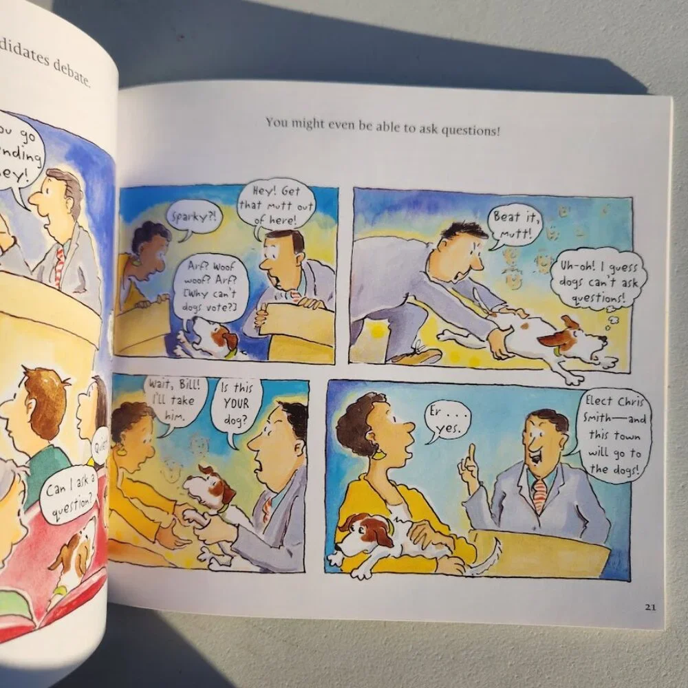 Vote by Eileen Christelow Paperback Book Election Day Comicbook Comic Book  ISBN